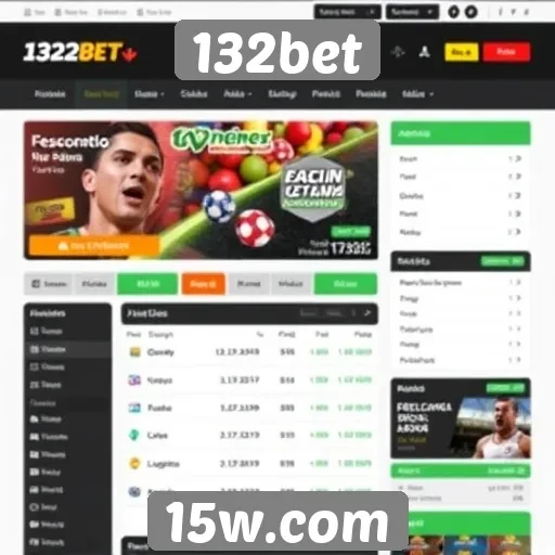 Interface do site 132bet e sua usabilidade